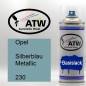 Preview: Opel, Silberblau Metallic, 230: 400ml Sprühdose, von ATW Autoteile West.